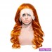 Stema Orange Ginger 13x4 Transparent Lace Front Human Hair Wigs