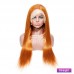 Stema Orange Ginger 13x4 Transparent Lace Front Human Hair Wigs