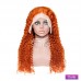 Stema Orange Ginger 13x4 Transparent Lace Front Human Hair Wigs