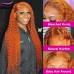 Stema Orange Ginger 13x4 Transparent Lace Front Human Hair Wigs