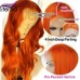 Stema Orange Ginger 13x4 Transparent Lace Front Human Hair Wigs