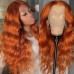 Stema 13X4 Lace Front Orange Ginge Deep Wave/Body Wave/Straight Wig