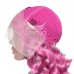 Stema Purple Pink Natural Wave 13x4 Lace Frontal Human Hair Wig