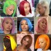 Stema Human Hair Color Straight 13x4 Lace Front Bob Wigs