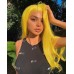 Stema Yellow Straight 13x4 Lace Frontal Human Hair Wig Cosplay