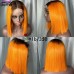 Stema 2x6 SDD Bone Straight Colored Transparent Lace Closure Bob Wigs