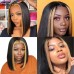 Stema 2x6 SDD Bone Straight Colored Transparent Lace Closure Bob Wigs