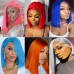 Stema 13x6 Color Straight Transparent Lace Front Bob Wigs