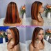 Stema 13x4 Color Straight Transparent Lace Front Bob Wigs