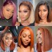 Stema 13x4 Color Straight Transparent Lace Front Bob Wigs