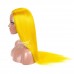 Stema Yellow Straight 13x4 Lace Frontal Human Hair Wig Cosplay