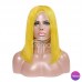 Stema Human Hair Color Straight 13x4 Lace Front Bob Wigs