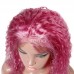 Stema Neon Pink Deep Wave 13x4 Lace Frontal Human Hair Wig