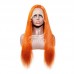 Stema T Part Lace Straight Orange Ginger Wig