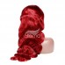 Stema Red Body Wave 13x4 Transparent Lace Front Human Hair Wig