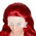 Stema Red Body Wave 13x4 Transparent Lace Front Human Hair Wig