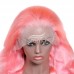 Stema Pink Body Wave 13x4 Transparent Lace Front Human Hair Wig