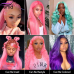Stema Pink Body Wave 13x4 Transparent Lace Front Human Hair Wig