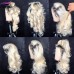 Stema 1b/613 Ombre Blonde Body Wave 13x4 Transparent Lace Front Colored Human Hair Wig