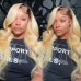 Stema 1b/613 Ombre Blonde Body Wave 13x4 Transparent Lace Front Colored Human Hair Wig