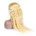 Stema 613 Blonde Full Lace Wig Deep Wave Virgin Hair Wig