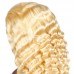 Stema 613 Blonde Full Lace Wig Deep Wave Virgin Hair Wig