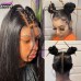 Stema Full Lace Wig Human Hair Pre Plucked Straight Deep Wave Wigs
