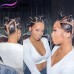 Stema Full Lace Wig Human Hair Pre Plucked Straight Deep Wave Wigs