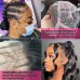 Stema Full Lace Wig Human Hair Pre Plucked Straight Deep Wave Wigs