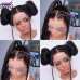 Stema Full Lace Wig Human Hair Pre Plucked Straight Deep Wave Wigs