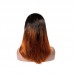 Stema 1B/350 Headband Wig Human Hair Straight Wig No PrePlucked Hairline 