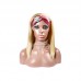 Stema 613 Blonde Headband Wig Human Hair Straight Wig