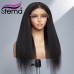 Stema 4X4/5x5/6x6/7x7 HD Lace Closure Kinky Straight Wig Constructed By Bundles With Closure