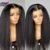 Stema 13X4 HD Lace Big Frontal Kinky Straight Wig Constructed By Bundles With Frontal
