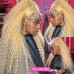 Stema 613 Blonde 13x4 Transparent Lace Front Wig Deep Wave 150% Density
