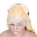 Stema 613 Blonde 13x4 Transparent Lace Front Wig Deep Wave 150% Density