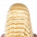 Stema 613 Blonde 13x4 Transparent Lace Front Wig Deep Wave 150% Density
