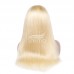 Stema 613 Blonde Straight 13x6 Transparent Lace Big Frontal Wig 180% Density