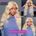 Stema 613 Blonde 4x4 5x5 6x6 Lace Closure Straight Body Wave Wig 180% Density