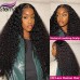 Stema 13x4 13x6 HD Lace Kinky Curly Big Frontal Wig Constructed By Bundles With Frontal