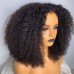 Stema 4X4/5x5/6x6/7x7 HD Lace Closure Kinky Curly Wig Constructed By Bundles With Closure