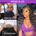 Stema 4X4/5x5/6x6/7x7 HD Lace Closure Loose Wave Wig Constructed By Bundles With Closure
