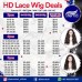 Stema 13x4 13x6 HD Lace Big Frontal Deep Wave Wig Constructed By Bundles With Frontal