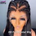 Stema 13X6 HD Lace Big Frontal Straight Wig Constructed By Bundles With Frontal