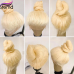 Stema 613 Blonde 360 Transparent Lace Frontal Wig Straight Body Wave 200% Density