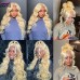 Stema 613 Blonde 360 Transparent Lace Frontal Wig Straight Body Wave 200% Density