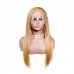 Stema #27 Honey Blonde 13x4 Transparent Lace Frontal Straight Human Hair Wig