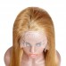 Stema #27 Honey Blonde 13x4 Transparent Lace Frontal Straight Human Hair Wig