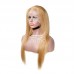 Stema #27 Honey Blonde 13x4 Transparent Lace Frontal Straight Human Hair Wig