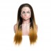 Stema #1B/30 Ombre 13x4 Transparent Lace Frontal Straight Wig